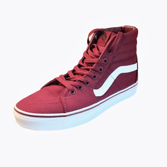 maroon vans high tops